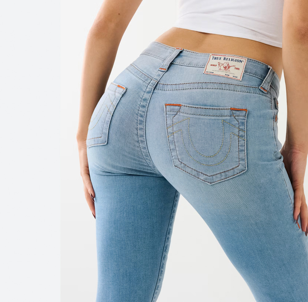 True Religion Mid Rise Jennie Skinny Jeans Womens Size 30x26"